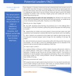 Info Sheet - Potential Leader FAQ's